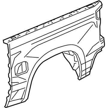 GM 84443370 Outer Panel, Driver Side 84443370 GM Outer Panel, Driver Side Illustration 1 of 1
