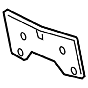 GM 15253233 License Bracket, Front 15253233 GM License Bracket, Front Illustration 1 of 1