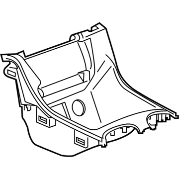 GM 84020299 Compartment, Jet Black 84020299 GM Compartment, Jet Black Illustration 1 of 1