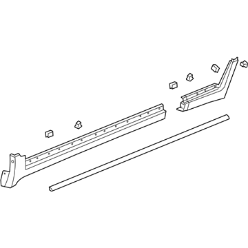 95374121 GM Rocker Molding Illustration 1 of 1