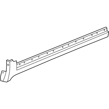 95374123 GM Front Rocker Molding Illustration 1 of 1