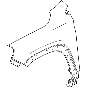 GM 84278262 Fender, Front Driver Side 84278262 GM Fender, Front Driver Side Illustration 1 of 1