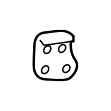 GM 23233464 Fender Upper Bracket, Front Driver Side 23233464 GM Fender Upper Bracket, Front Driver Side Illustration 1 of 1