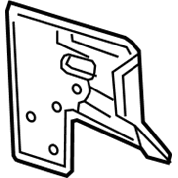 23116640 GM Gusset, Front Passenger Side Illustration 1 of 1