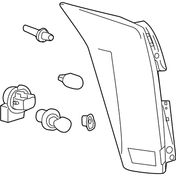 22774014 GM Tail Lamp Assembly, Driver Side Illustration 1 of 1