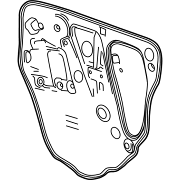 GM 84928419 Deflector Assembly-Front Side Door Water 84928419 GM Deflector Assembly-Front Side Door Water Illustration 1 of 1