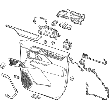 26442961 GM Trim Assembly-Front Side Door *Backen Blackk Illustration 1 of 1