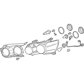 GM 42390433 Headlamp Assembly, Driver Side 42390433 GM Headlamp Assembly, Driver Side Illustration 1 of 1