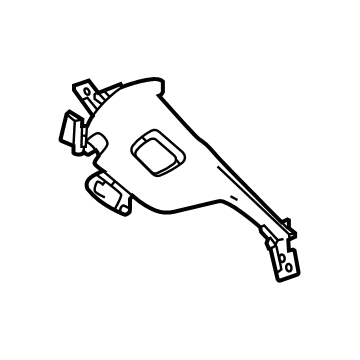 GM 84829957 Upper Trim Panel, Jet Black 84829957 GM Upper Trim Panel, Jet Black Illustration 1 of 1