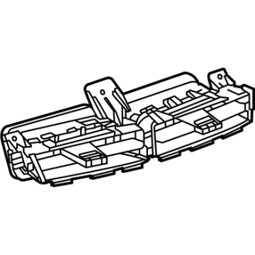 GM 84732086 Air Vent Grille, Jet Black, Center 84732086 GM Air Vent Grille, Jet Black, Center Illustration 1 of 1