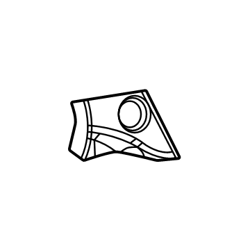 GM 84689913 Trim Pad, Jet Black, Driver Side 84689913 GM Trim Pad, Jet Black, Driver Side Illustration 1 of 1