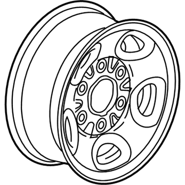 9595397 GM Wheel, Steel Illustration 1 of 1