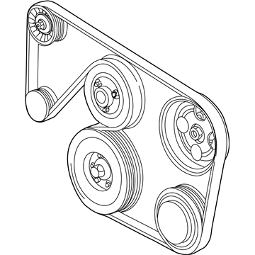 Cadillac CTS Serpentine Belt - 19355373