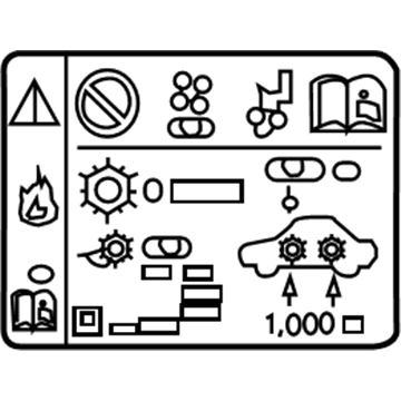 GMC 84468779 A/C Label