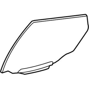 19184163 GM Door Glass, Driver Side Illustration 1 of 1