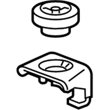 Cadillac 25831015 Radiator Lower Bracket