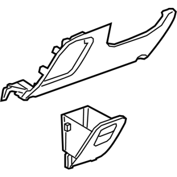 GM 42496122 Knee Bolster 42496122 GM Knee Bolster Illustration 1 of 1