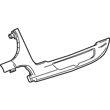 GM 42589645 Center Molding, Black 42589645 GM Center Molding, Black Illustration 1 of 1
