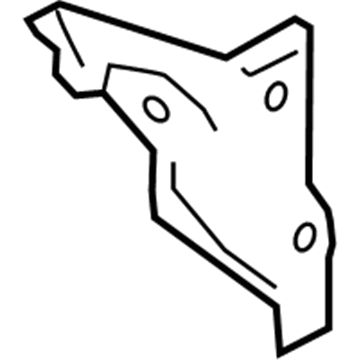 GM 23150751 Lower Extension, Rear Inner Driver Side 23150751 GM Lower Extension, Rear Inner Driver Side Illustration 1 of 1
