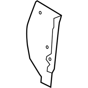 GM 23323293 Filler Panel, Rear Inner Passenger Side 23323293 GM Filler Panel, Rear Inner Passenger Side Illustration 1 of 1