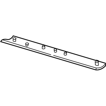 GM 15747511 Upper Molding 15747511 GM Upper Molding Illustration 1 of 1