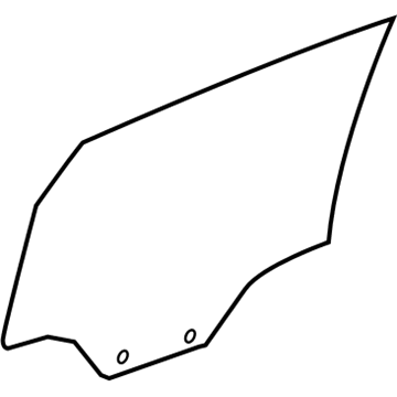 GM 22937154 Moveable Glass, Rear Passenger Side 22937154 GM Moveable Glass, Rear Passenger Side Illustration 1 of 1