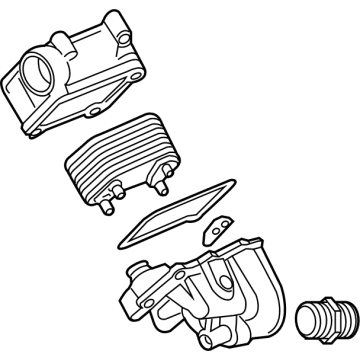 GM 12706188 Oil Cooler 12706188 GM Oil Cooler Illustration 1 of 1
