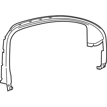 GM 84072289 Belt Weatherstrip, Front Passenger Side 84072289 GM Belt Weatherstrip, Front Passenger Side Illustration 1 of 1