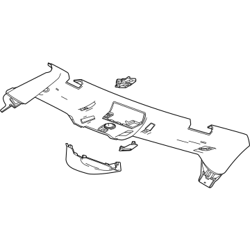 85515938 GM Molding, Windshield Garnish Molding Illustration 1 of 1