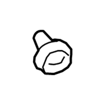 GM 23343238 Vent Grille Stud, Front 23343238 GM Vent Grille Stud, Front Illustration 1 of 1