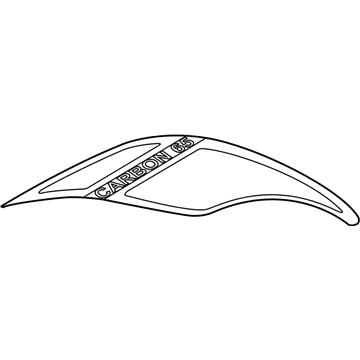 84201697 GM Nameplate, Front Driver Side Illustration 1 of 1