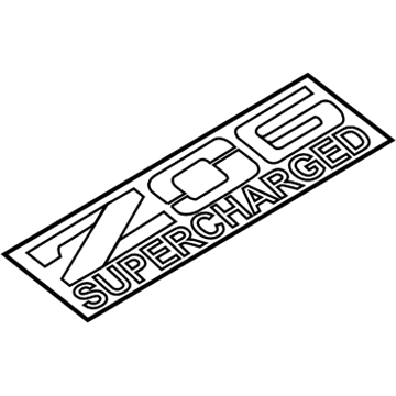 GM 22902187 Nameplate, Front Passenger Side 22902187 GM Nameplate, Front Passenger Side Illustration 1 of 1