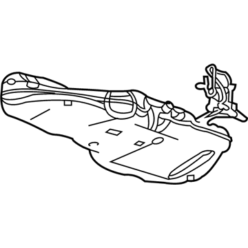 GM 20834707 Fuel Tank 20834707 GM Fuel Tank Illustration 1 of 1
