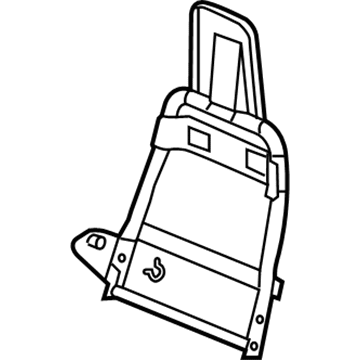 GM 19127860 Seat Back Frame, Passenger Side 19127860 GM Seat Back Frame, Passenger Side Illustration 1 of 1