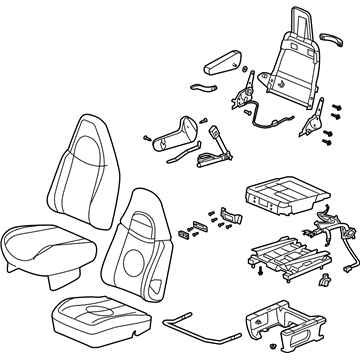 84284849 GM Seat Assembly, Front Driver Side Illustration 1 of 1