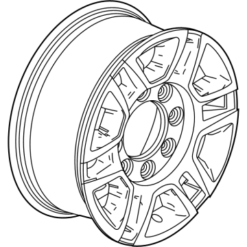 GM 84742721 Wheel, Alloy, Rear 84742721 GM Wheel, Alloy, Rear Illustration 1 of 1