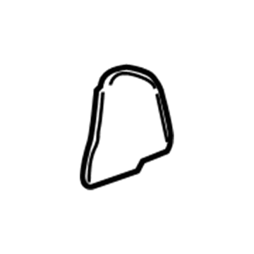 GM 23452004 Center Bracket Cover, Black, Driver Side 23452004 GM Center Bracket Cover, Black, Driver Side Illustration 1 of 1