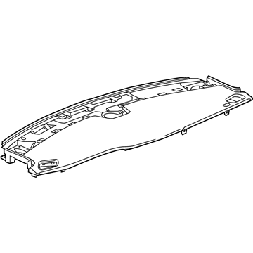 GM 20995385 Upper Pad, Jet Black 20995385 GM Upper Pad, Jet Black Illustration 1 of 1