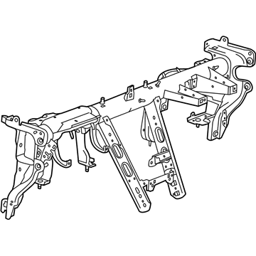 22934190 GM Reinforcement Beam Illustration 1 of 1