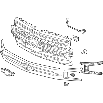 Chevy Silverado 1500 LTD Grille - 84699839