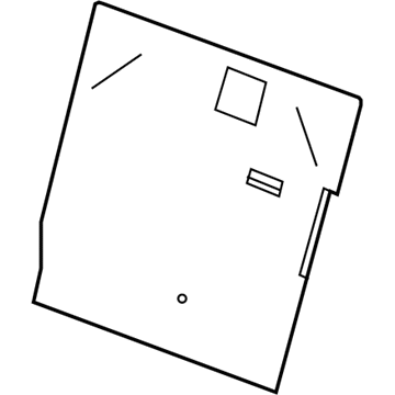 GM 23491895 Seat Back Panel, Rear 23491895 GM Seat Back Panel, Rear Illustration 1 of 1