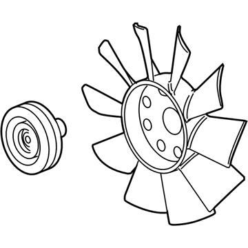 Cadillac 19353836 Cooling Fan