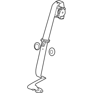 GM 19368188 Lap & Shoulder Belt, Titanium 19368188 GM Lap & Shoulder Belt, Titanium Illustration 1 of 1