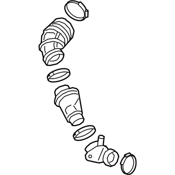 GM 84898707 Outlet Duct 84898707 GM Outlet Duct Illustration 1 of 1