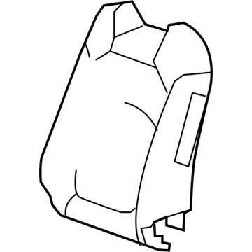 GM 20820215 Seat Back Pad, Driver Side 20820215 GM Seat Back Pad, Driver Side Illustration 1 of 1