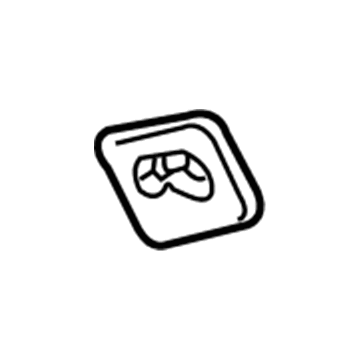 GM 20897230 Retainer Plate, Rear Passenger Side 20897230 GM Retainer Plate, Rear Passenger Side Illustration 1 of 1