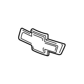 GM 23400420 Emblem, Gold, Front 23400420 GM Emblem, Gold, Front Illustration 1 of 1