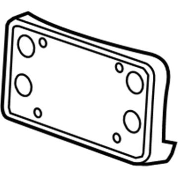 GM 20965342 License Bracket, Front 20965342 GM License Bracket, Front Illustration 1 of 1