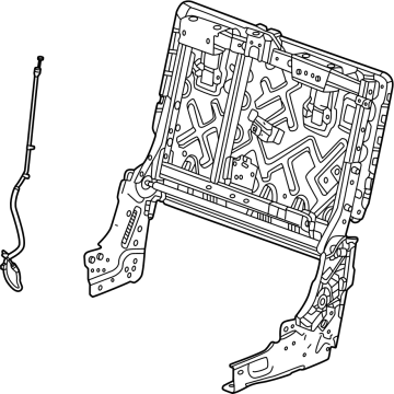 GM 85652635 Frame Assembly-Rear Seat Back (60%) 85652635 GM Frame Assembly-Rear Seat Back (60%) Illustration 1 of 1