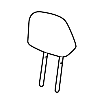 Chevy 26498096 Headrest, Outer